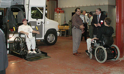 At Wood's Ambulance Open House - Chair Van 